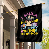 Funny Hip Hop Hippity Easter Bunny Garden Flag - Wonder Print Shop
