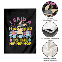Funny Hip Hop Hippity Easter Bunny Garden Flag - Wonder Print Shop