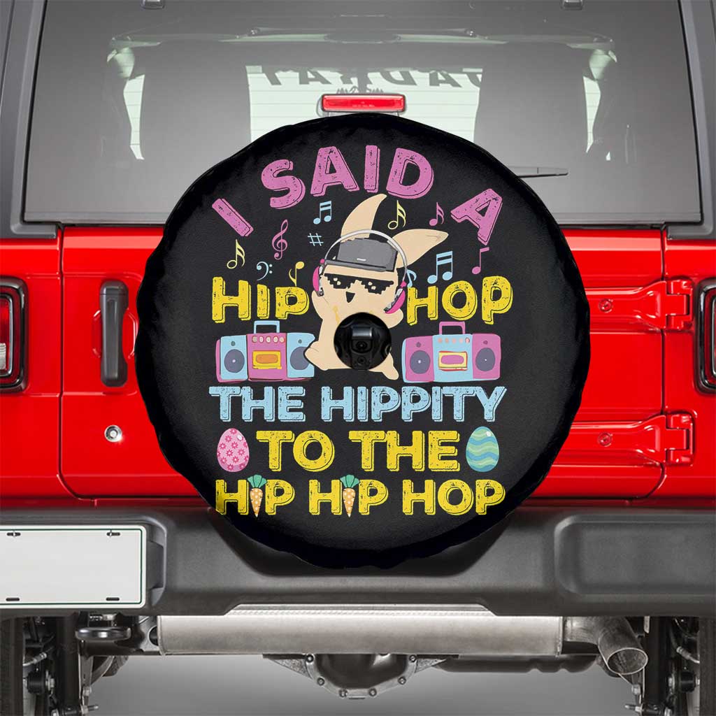 Funny Hip Hop Hippity Easter Bunny Spare Tire Cover - Wonder Print Shop