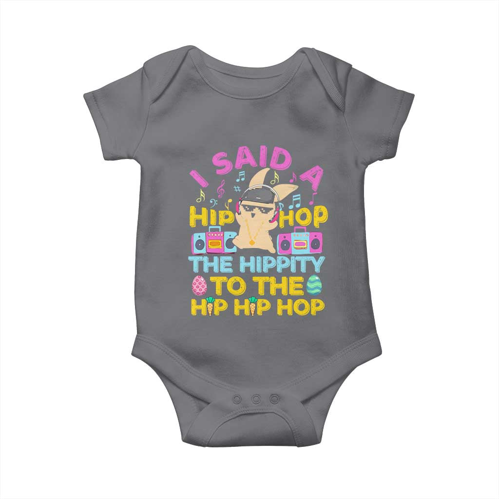 Funny Hip Hop Hippity Easter Bunny Baby Onesie - Wonder Print Shop