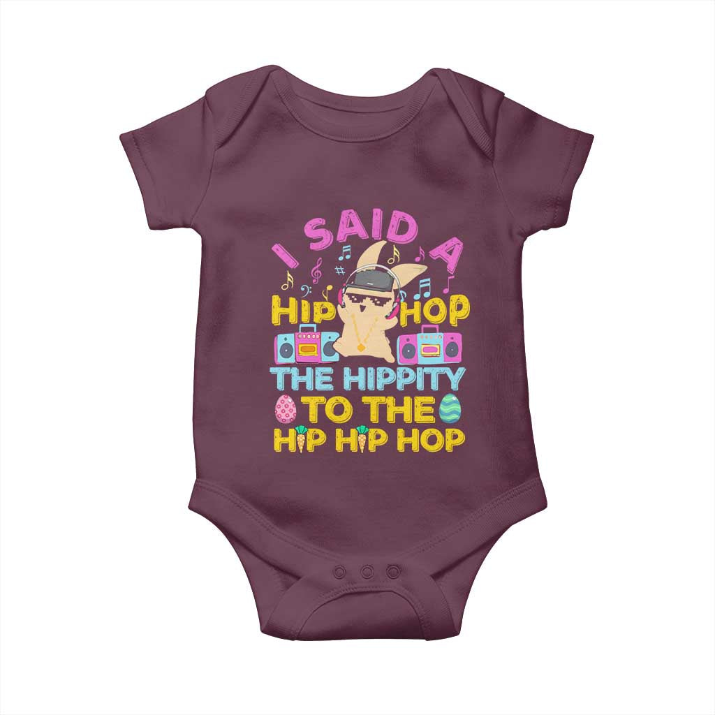 Funny Hip Hop Hippity Easter Bunny Baby Onesie - Wonder Print Shop