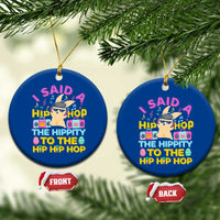Funny Hip Hop Hippity Easter Bunny Ceramic Ornament - Wonder Print Shop