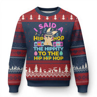 Funny Hip Hop Hippity Easter Bunny Ugly Christmas Sweater - Wonder Print Shop