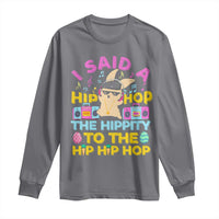 Funny Hip Hop Hippity Easter Bunny Long Sleeve Shirt - Wonder Print Shop