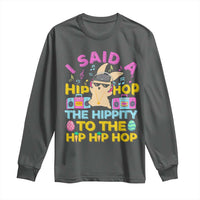 Funny Hip Hop Hippity Easter Bunny Long Sleeve Shirt - Wonder Print Shop