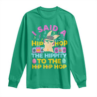 Funny Hip Hop Hippity Easter Bunny Long Sleeve Shirt - Wonder Print Shop
