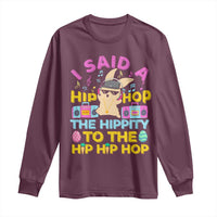 Funny Hip Hop Hippity Easter Bunny Long Sleeve Shirt - Wonder Print Shop