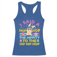 Funny Hip Hop Hippity Easter Bunny Racerback Tank Top - Wonder Print Shop