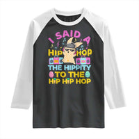 Funny Hip Hop Hippity Easter Bunny Raglan Shirt - Wonder Print Shop