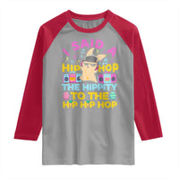 Funny Hip Hop Hippity Easter Bunny Raglan Shirt - Wonder Print Shop