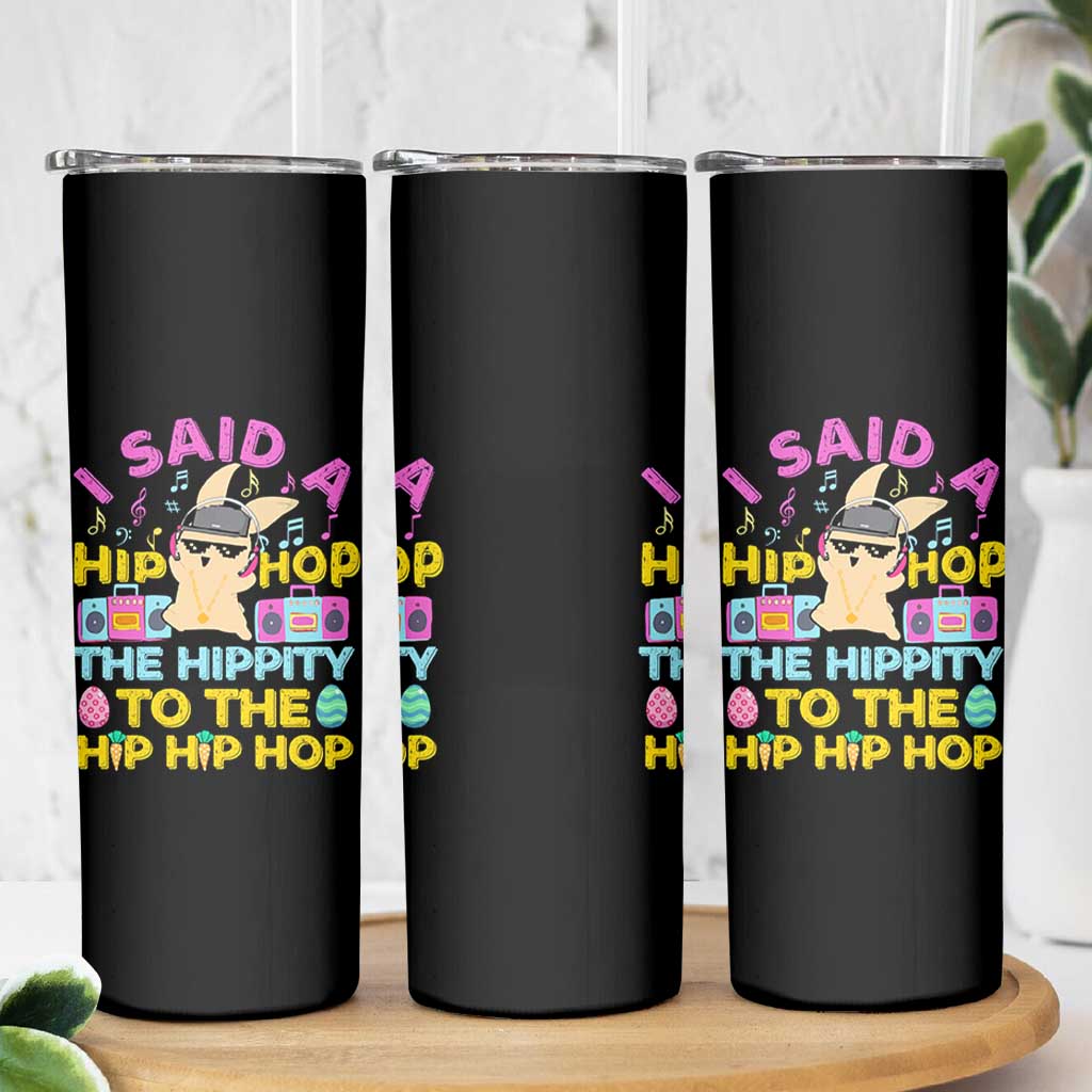 Funny Hip Hop Hippity Easter Bunny Skinny Tumbler - Wonder Print Shop
