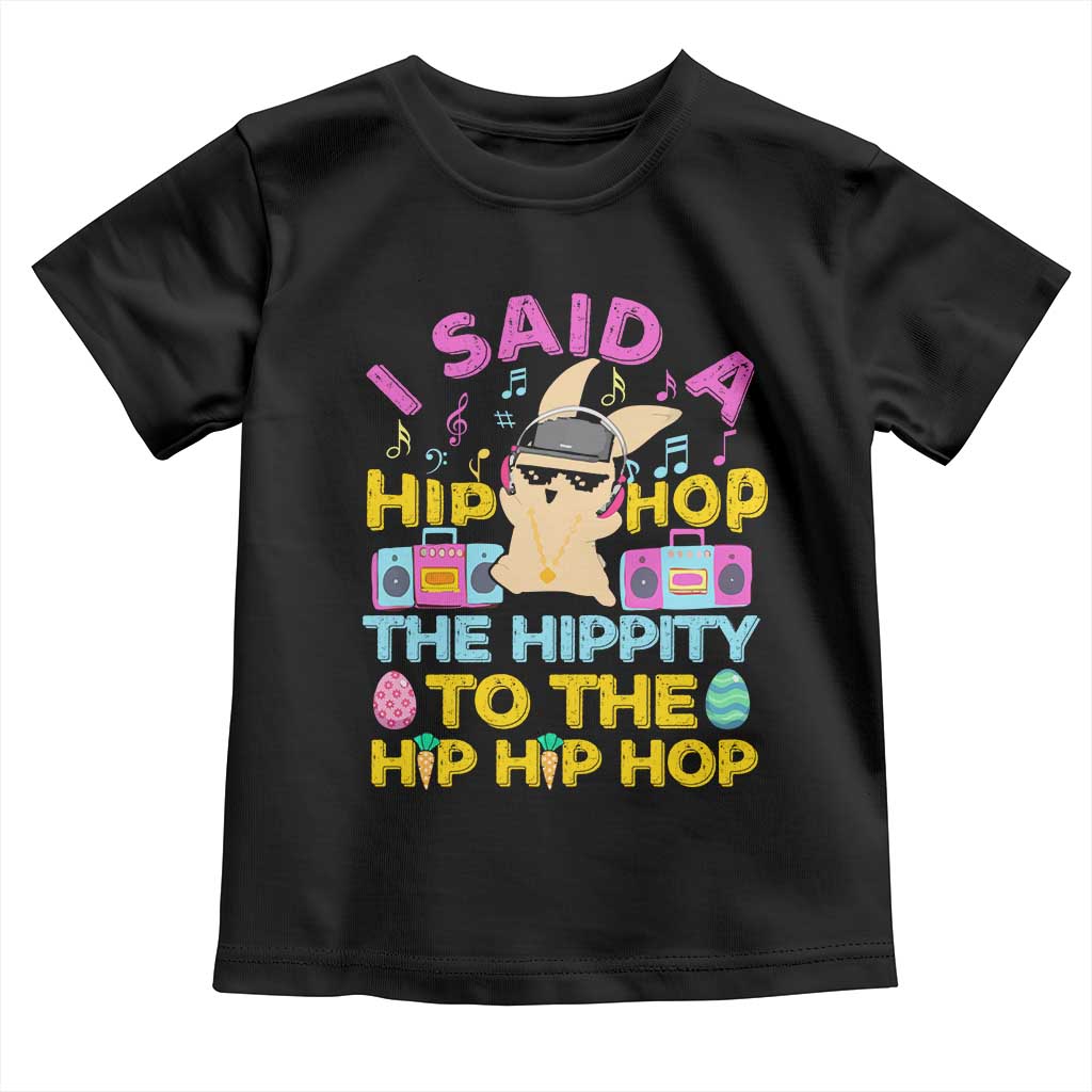 Funny Hip Hop Hippity Easter Bunny Toddler T Shirt - Wonder Print Shop