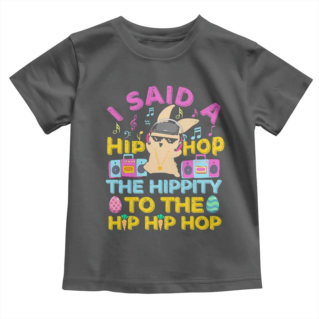 Funny Hip Hop Hippity Easter Bunny Toddler T Shirt - Wonder Print Shop