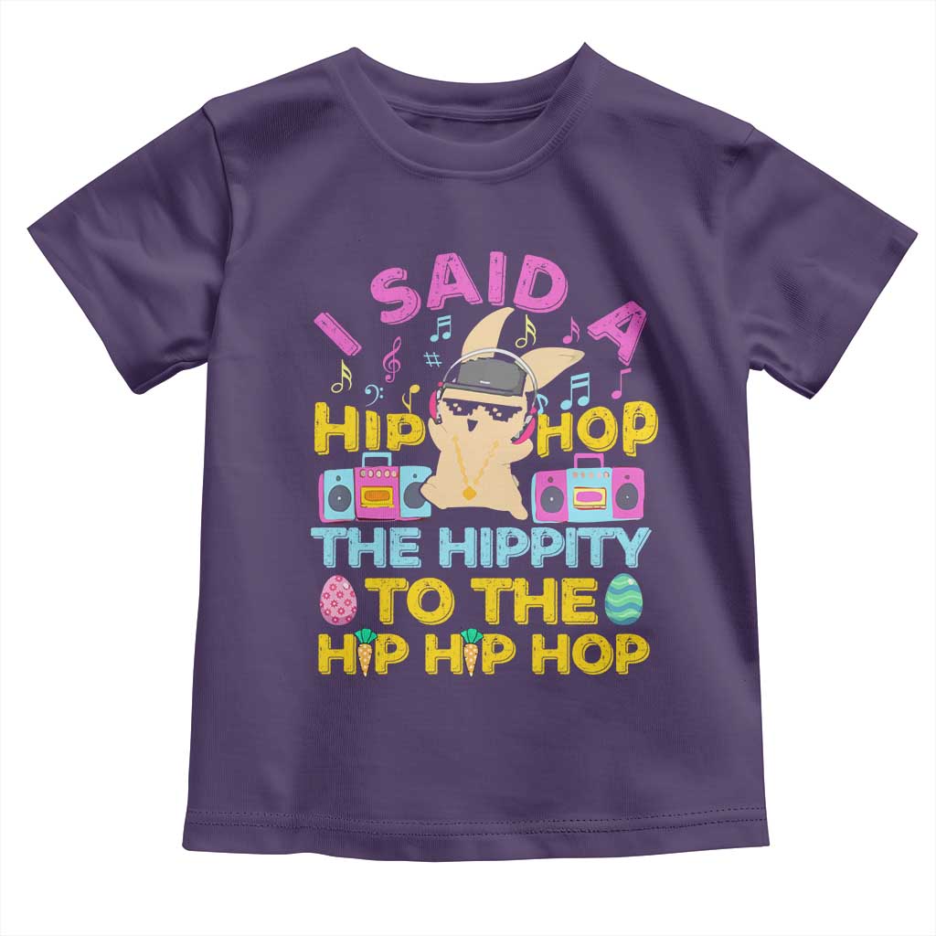 Funny Hip Hop Hippity Easter Bunny Toddler T Shirt - Wonder Print Shop
