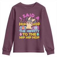 Funny Hip Hop Hippity Easter Bunny Youth Sweatshirt - Wonder Print Shop