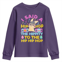 Funny Hip Hop Hippity Easter Bunny Youth Sweatshirt - Wonder Print Shop