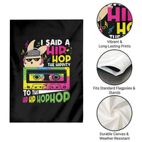 Hip Hop Easter Bunny Garden Flag Funny Hippity Cool Rabbit Lovers Toddler - Wonder Print Shop