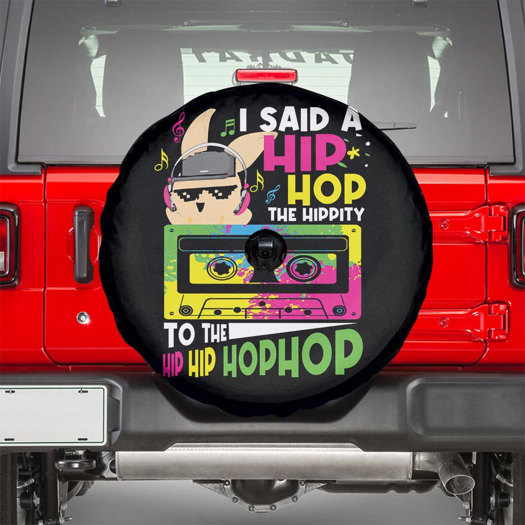 Hip Hop Easter Bunny Spare Tire Cover Funny Hippity Cool Rabbit Lovers Toddler - Wonder Print Shop