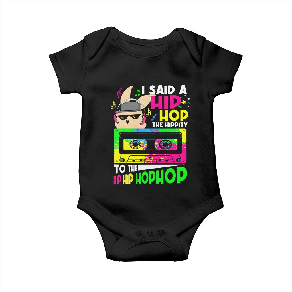 Hip Hop Easter Bunny Baby Onesie Funny Hippity Cool Rabbit Lovers Toddler - Wonder Print Shop