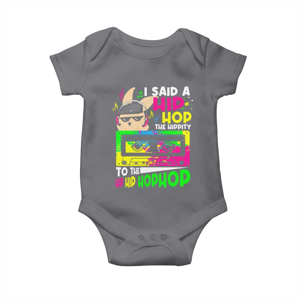Hip Hop Easter Bunny Baby Onesie Funny Hippity Cool Rabbit Lovers Toddler - Wonder Print Shop