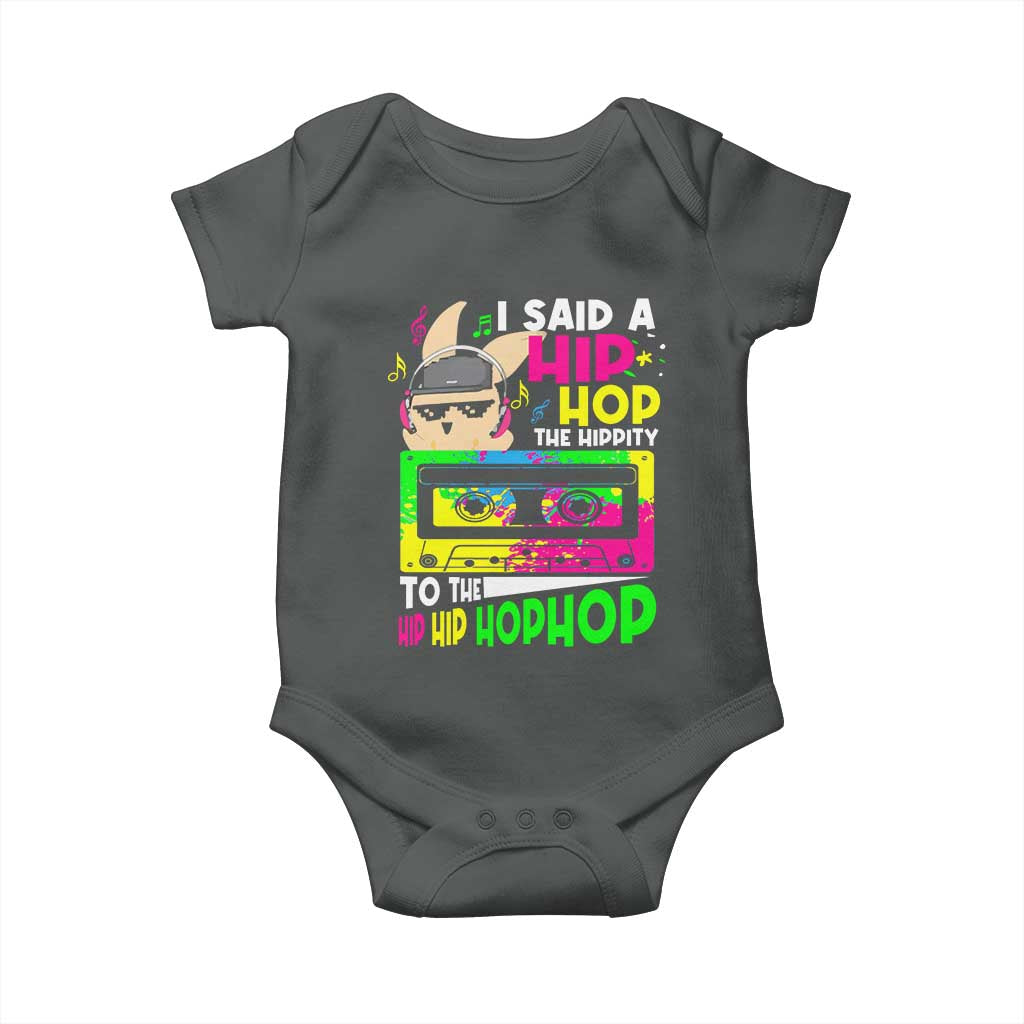 Hip Hop Easter Bunny Baby Onesie Funny Hippity Cool Rabbit Lovers Toddler - Wonder Print Shop