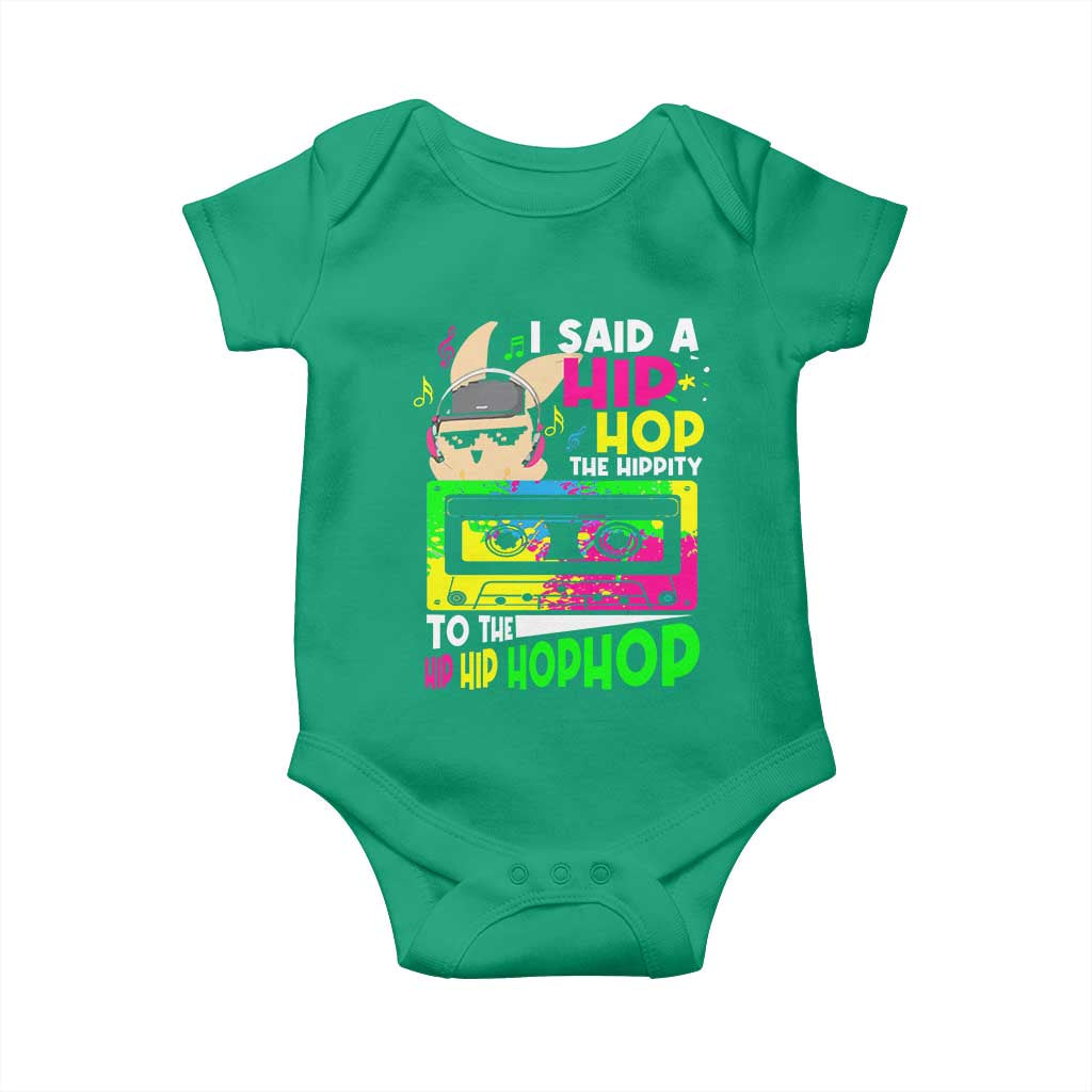 Hip Hop Easter Bunny Baby Onesie Funny Hippity Cool Rabbit Lovers Toddler - Wonder Print Shop