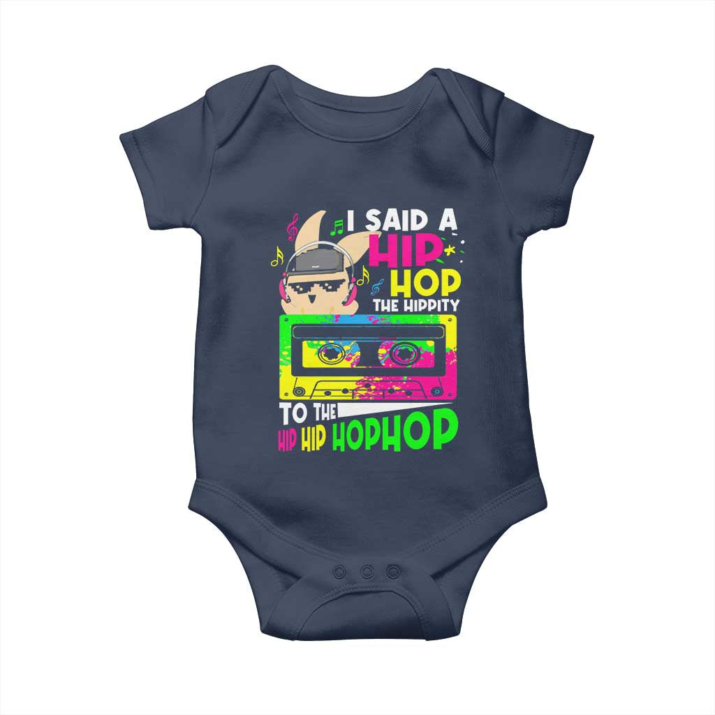 Hip Hop Easter Bunny Baby Onesie Funny Hippity Cool Rabbit Lovers Toddler - Wonder Print Shop