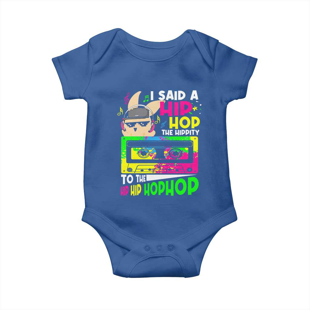 Hip Hop Easter Bunny Baby Onesie Funny Hippity Cool Rabbit Lovers Toddler - Wonder Print Shop