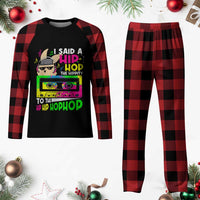 Hip Hop Easter Bunny Plaid Pajama Set Funny Hippity Cool Rabbit Lovers Toddler - Wonder Print Shop