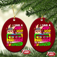 Hip Hop Easter Bunny Ceramic Ornament Funny Hippity Cool Rabbit Lovers Toddler - Wonder Print Shop