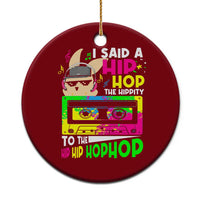 Hip Hop Easter Bunny Ceramic Ornament Funny Hippity Cool Rabbit Lovers Toddler - Wonder Print Shop
