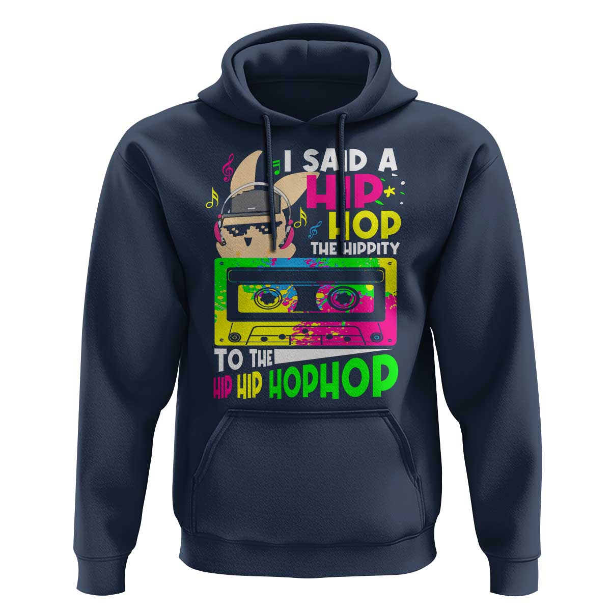 Hip Hop Easter Bunny Hoodie Funny Hippity Cool Rabbit Lovers Toddler - Wonder Print Shop