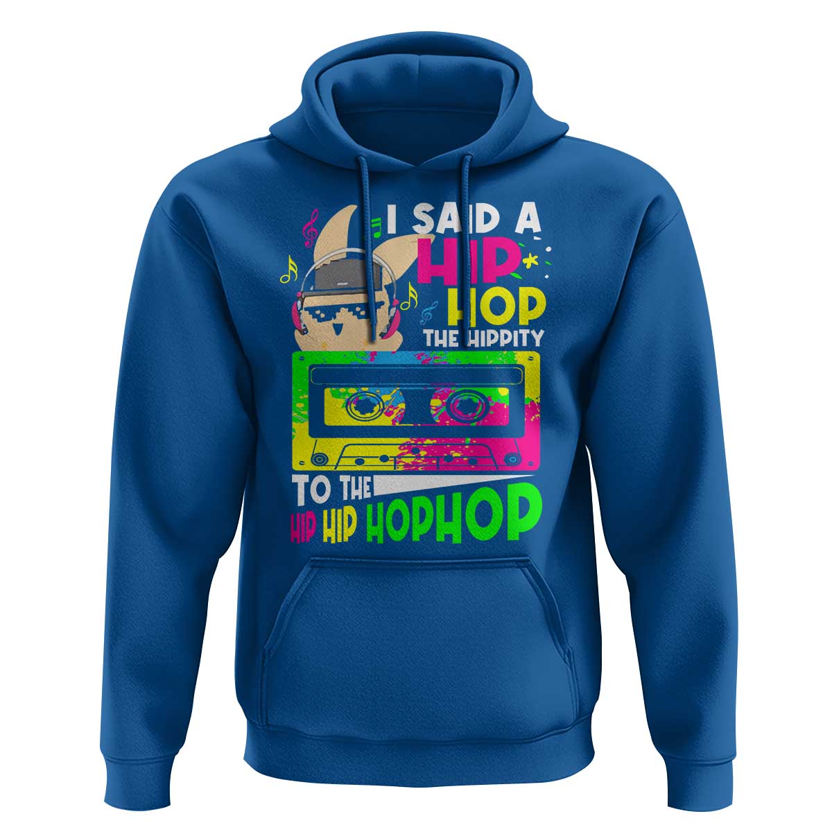 Hip Hop Easter Bunny Hoodie Funny Hippity Cool Rabbit Lovers Toddler - Wonder Print Shop