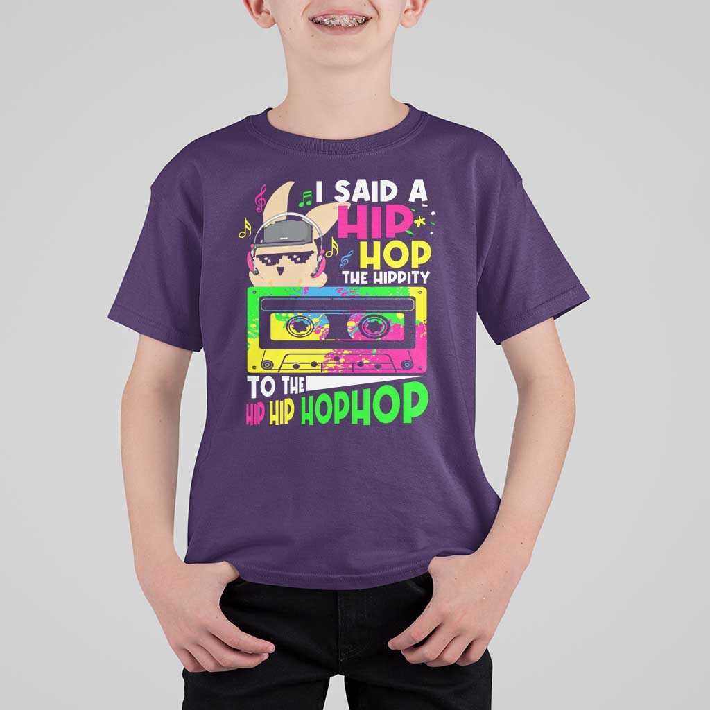 Hip Hop Easter Bunny T Shirt For Kid Funny Hippity Cool Rabbit Lovers Toddler - Wonder Print Shop