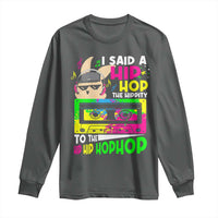 Hip Hop Easter Bunny Long Sleeve Shirt Funny Hippity Cool Rabbit Lovers Toddler - Wonder Print Shop
