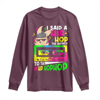 Hip Hop Easter Bunny Long Sleeve Shirt Funny Hippity Cool Rabbit Lovers Toddler - Wonder Print Shop