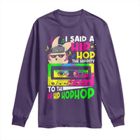 Hip Hop Easter Bunny Long Sleeve Shirt Funny Hippity Cool Rabbit Lovers Toddler - Wonder Print Shop