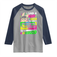 Hip Hop Easter Bunny Raglan Shirt Funny Hippity Cool Rabbit Lovers Toddler - Wonder Print Shop