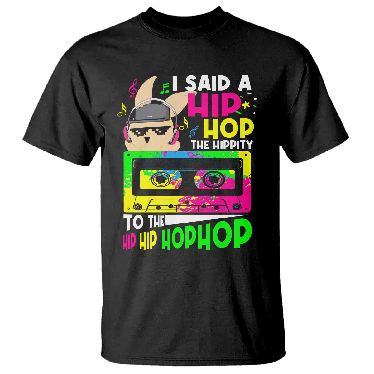 Hip Hop Easter Bunny T Shirt Funny Hippity Cool Rabbit Lovers Toddler - Wonder Print Shop