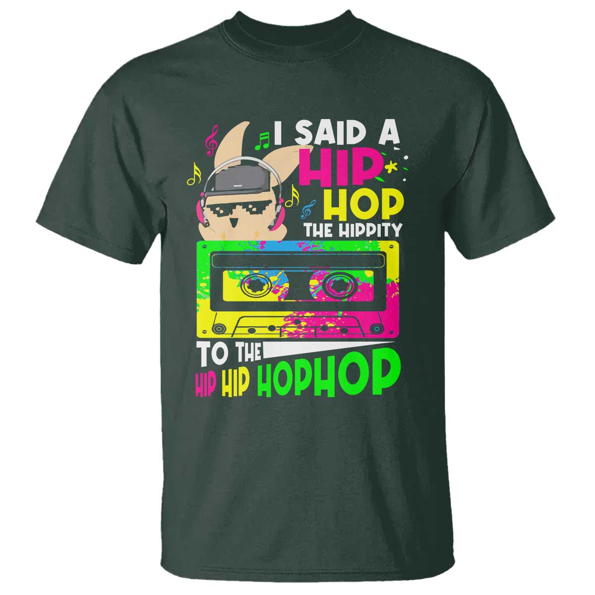 Hip Hop Easter Bunny T Shirt Funny Hippity Cool Rabbit Lovers Toddler - Wonder Print Shop