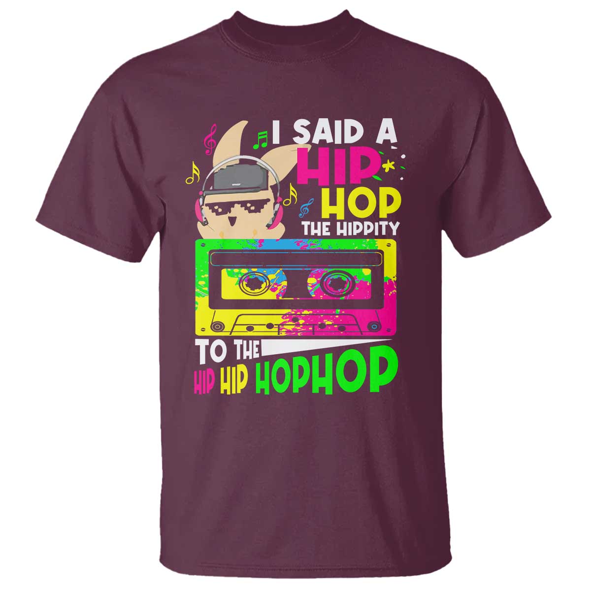 Hip Hop Easter Bunny T Shirt Funny Hippity Cool Rabbit Lovers Toddler - Wonder Print Shop