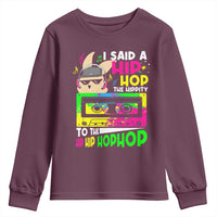 Hip Hop Easter Bunny Youth Sweatshirt Funny Hippity Cool Rabbit Lovers Toddler - Wonder Print Shop