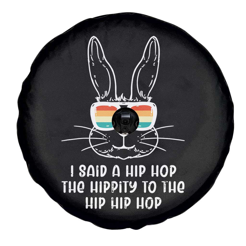 Retro Hip Hop Easter Bunny Spare Tire Cover Funny Hippity Cool Rabbit Lovers Toddler - Wonder Print Shop