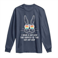 Retro Hip Hop Easter Bunny Long Sleeve Shirt Funny Hippity Cool Rabbit Lovers Toddler - Wonder Print Shop