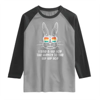 Retro Hip Hop Easter Bunny Raglan Shirt Funny Hippity Cool Rabbit Lovers Toddler - Wonder Print Shop