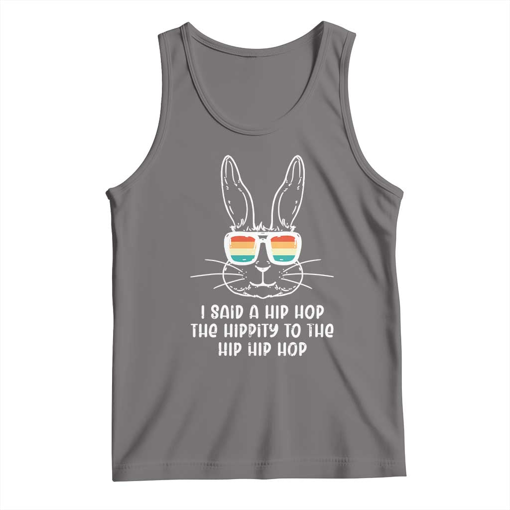 Retro Hip Hop Easter Bunny Tank Top Funny Hippity Cool Rabbit Lovers Toddler - Wonder Print Shop