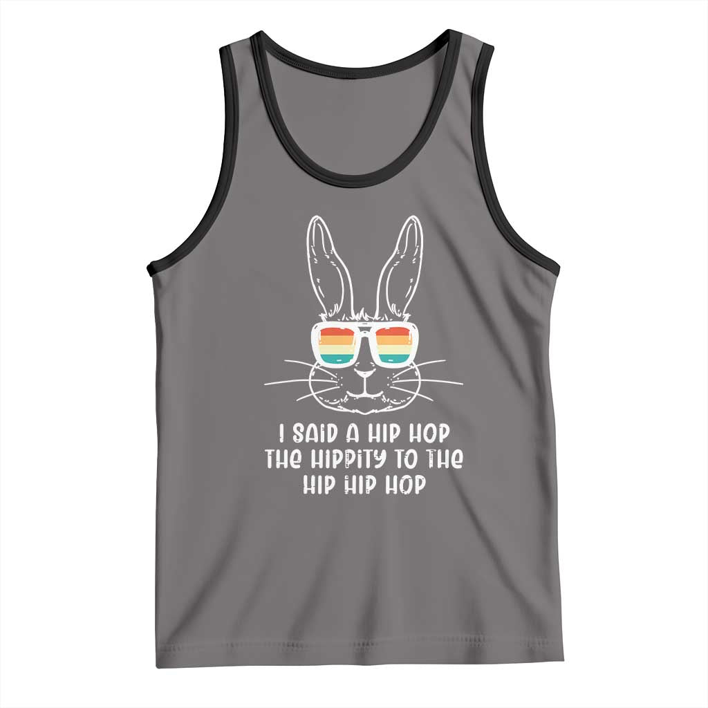 Retro Hip Hop Easter Bunny Tank Top Funny Hippity Cool Rabbit Lovers Toddler - Wonder Print Shop