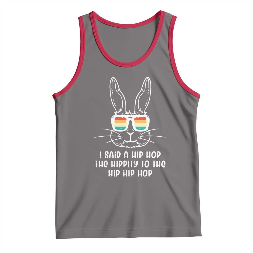 Retro Hip Hop Easter Bunny Tank Top Funny Hippity Cool Rabbit Lovers Toddler - Wonder Print Shop