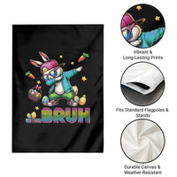 Bruh Dab Bunny Easter Garden Flag Funny 80s Retro Vintage Party Cool Rabbit - Wonder Print Shop