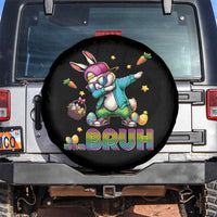 Bruh Dab Bunny Easter Spare Tire Cover Funny 80s Retro Vintage Party Cool Rabbit - Wonder Print Shop